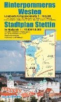 bokomslag Landkarte Hinterpommerns Westen und Stadtplan Stettin