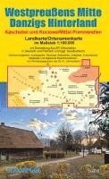 bokomslag Landkarte Westpreußens Mitte/Danzigs Hinterland