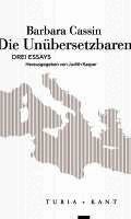 Barbara Cassin, Judith Kasper - Die Unübersetzbaren, Häftad