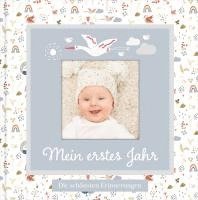 bokomslag Babyalbum mit Fensterausschnitt für das 1. Lebensjahr zum Eintragen der schönsten Momente und Erinnerungen mit Platz für Fotos | genderneutral für Jungen und Mädchen