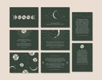 bokomslag Schönes Postkarten Set 'Sei wie der Mond'
