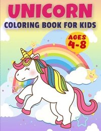 bokomslag Unicorn Coloring Book for Kids Ages 4-8