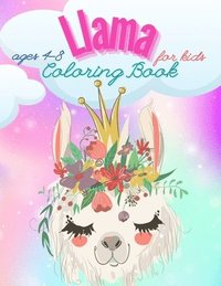 bokomslag Llama Coloring Book For Kids Ages 4-8