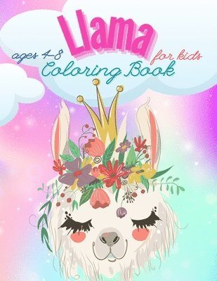 Llama Coloring Book For Kids Ages 4-8 1