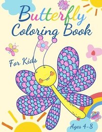 bokomslag Butterfly Coloring Book For Kids Ages 4-8