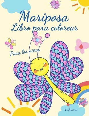 bokomslag Libro para colorear de mariposas para ninos