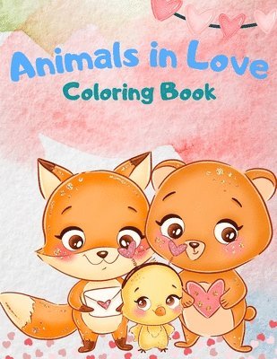 bokomslag Animals In Love Coloring Book For Kids