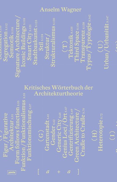 Anselm Wagner - Kritisches Wörterbuch Der Architekturtheorie, Häftad