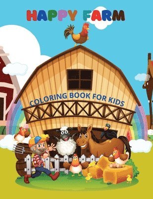 bokomslag Happy Farm- Coloring Book for kids