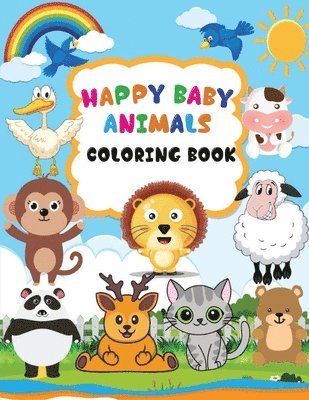 bokomslag Happy Baby Animals Coloring Book