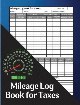 bokomslag Mileage Log Book for Taxes