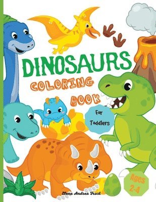 bokomslag Dinosaur coloring book for toddlers