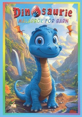Josef Mickey Müller - Dinosauriemålarbok för barn 4-8 år med 50 söta bilder att färglägga, Häftad