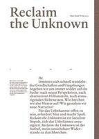 Bergheim, M: Reclaim the Unknown 1