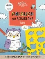 bokomslag Malbuch mit Schablone. Tiere