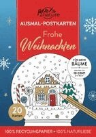 Frohe Weihnachten I 20 Ausmal-Postkarten, Häftad