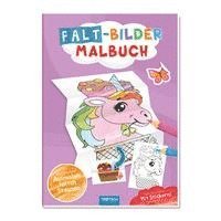 bokomslag Trötsch Malbuch Faltbilder-Malbuch Einhorn