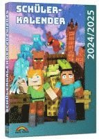 bokomslag Schülerkalender 2024/2025 mit Minecraft; inklusive Tipps, Tricks & Crafting-Rezepten