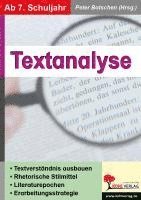 bokomslag Textanalyse ab 7. Schuljahr