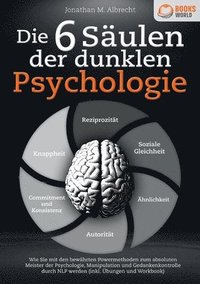 bokomslag Die 6 Säulen der dunklen Psychologie: Wie Sie mit den bewährten Powermethoden zum absoluten Meister der Psychologie, Manipulation und Gedankenkontroll