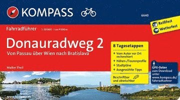 bokomslag KOMPASS Fahrradführer Donauradweg 2, Von Passau über Wien nach Bratislava