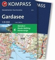 KOMPASS Wanderkarten-Taschenatlas Gardasee 1:35.000 1