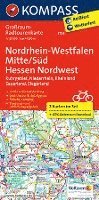 bokomslag KOMPASS Großraum-Radtourenkarte 3706 Nordrhein-Westfalen Mitte/Süd, Hessen Nordwest 1:125.000