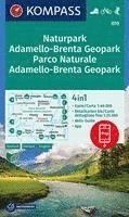 bokomslag KOMPASS Wanderkarte 070 Naturpark Adamello-Brenta Geopark, Parco Naturale Adamello-Brenta Geopark 1:40.000