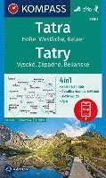 KOMPASS Wanderkarte 2100 Tatra, Hohe, Westliche, Belaer, Tatry, Vysoké, Západné, Belianske 1:50.000 1