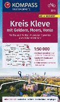 bokomslag KOMPASS Fahrradkarte 3213 Kreis Kleve mit Geldern, Moers, Venl 1:50.000