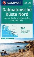 bokomslag KOMPASS Wanderkarte 2901 Dalmatinische Küste Nord 1:100.000