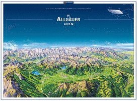 bokomslag KOMPASS Panorama-Poster Die Allgäuer Alpen