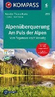 bokomslag KOMPASS Wander-Tourenkarte Alpenüberquerung, Am Puls der Alpen 1:50.000