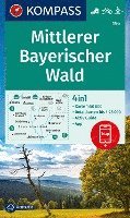 KOMPASS Wanderkarte 196 Mittlerer Bayerischer Wald 1:50.000 1