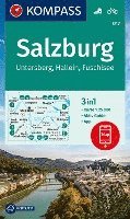 KOMPASS Wanderkarte 017 Salzburg, Untersberg, Hallein, Fuschlsee 1:25.000 1