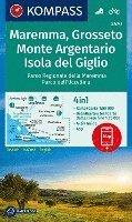 bokomslag KOMPASS Wanderkarte 2470 Maremma, Grosseto, Monte Argentario, Isola del Giglio 1:50.000
