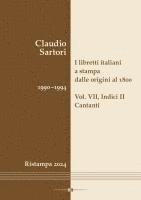 bokomslag I libretti italiani a stampa dalle origini al 1800. Catalogo analitico con 16 indici