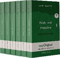 bokomslag Pride and Prejudice / Stolz und Vorurteil - 6 Teile Softcover - (Buch +MP3 Audio-CD) - Lesemethode von Ilya Frank - Zweisprachige Ausgabe Englisch-Deutsch