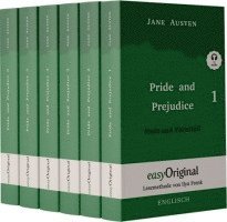 bokomslag Pride and Prejudice / Stolz und Vorurteil - 6 Teile Hardcover - (Buch + MP3 Audio-CD) - Lesemethode von Ilya Frank - Zweisprachige Ausgabe Englisch-Deutsch