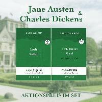 bokomslag Jane Austen & Charles Dickens Softcover (Bücher + Audio-Online) - Lesemethode von Ilya Frank