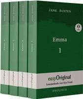 bokomslag Emma - Teile 1-4 (Buch + 4 MP3 Audio-CD) - Lesemethode von Ilya Frank - Zweisprachige Ausgabe Englisch-Deutsch