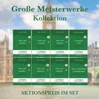 bokomslag Große Meisterwerke Kollektion Softcover (Bücher + 8 MP3 Audio-CDs) - Lesemethode von Ilya Frank - Zweisprachige Ausgabe Englisch-Deutsch