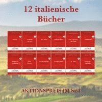 bokomslag 12 italienische Bücher (Bücher +12 Audio-CDs) - Lesemethode von Ilya Frank