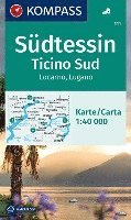 bokomslag KOMPASS Wanderkarte 111 Südtessin - Ticino Sud - Locarno - Lugano 1:40.000