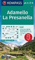 bokomslag KOMPASS Wanderkarte 71 Adamello, La Presanella 1:50.000