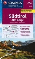bokomslag KOMPASS Fahrradkarte 3420 Südtirol / Alto Adige, Trento, Riva del Garda (4 Karten im Set) 1:50.000