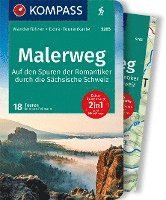 bokomslag KOMPASS Wanderführer Malerweg - Auf den Spuren der Romantiker durch die Sächsische Schweiz, 18 Touren