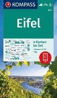 bokomslag KOMPASS Wanderkarten-Set 833 Eifel (4 Karten) 1:50.000