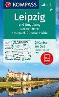 bokomslag KOMPASS Wanderkarten-Set 459 Leipzig und Umgebung, Nordsachsen, Naturpark Dübener Heide (2 Karten) 1:50.000
