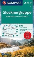 bokomslag KOMPASS Wanderkarte 39 Glocknergruppe, Nationalpark Hohe Tauern 1:50.000
